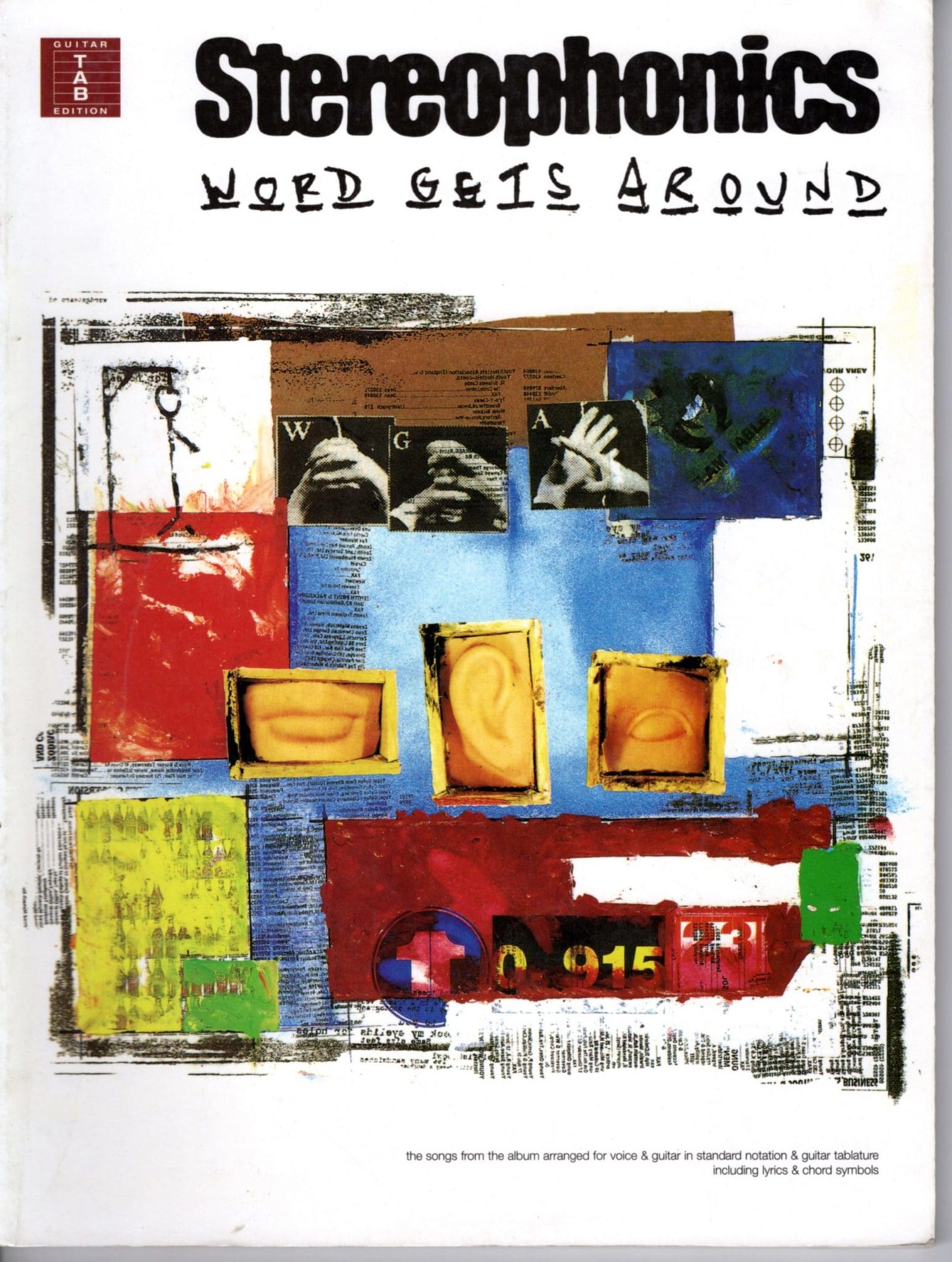 Song Book - Sheet Music - Stereophonics – Word Gets Around ...